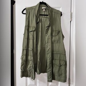 Knox Rose Sage Green Vest XL